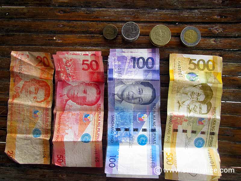 money filipino colorful currency sandspice stash notes philippines