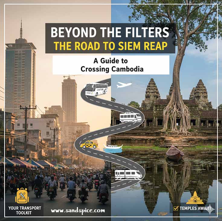 En Route 🚍✈️🚖 Phnom Penh to Siem Reap, Cambodia