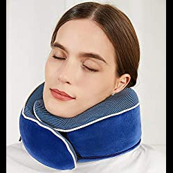 Travel Pillow 100% Pure Memory Foam Travel Essentials